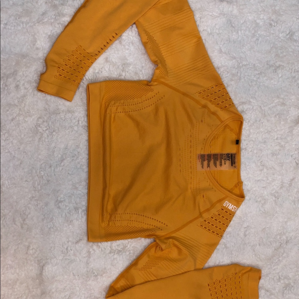 Gymshark seamless leggings and crop top set